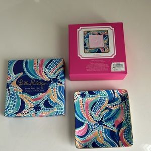 Lilly Pulitzer Soap and Tray Set Ocean Jewels (no soap)